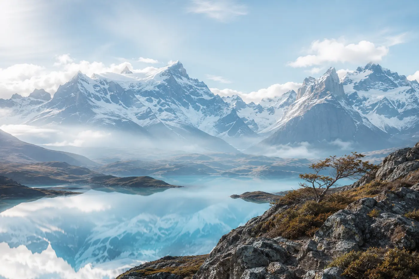 Patagonia lake reflection